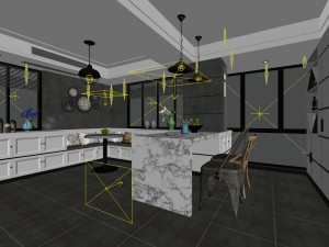 family - kitchen - restaurant 90 3D मॉडल