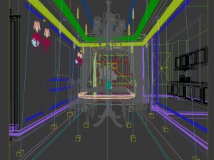 family - kitchen - restaurant 92 Model 3D