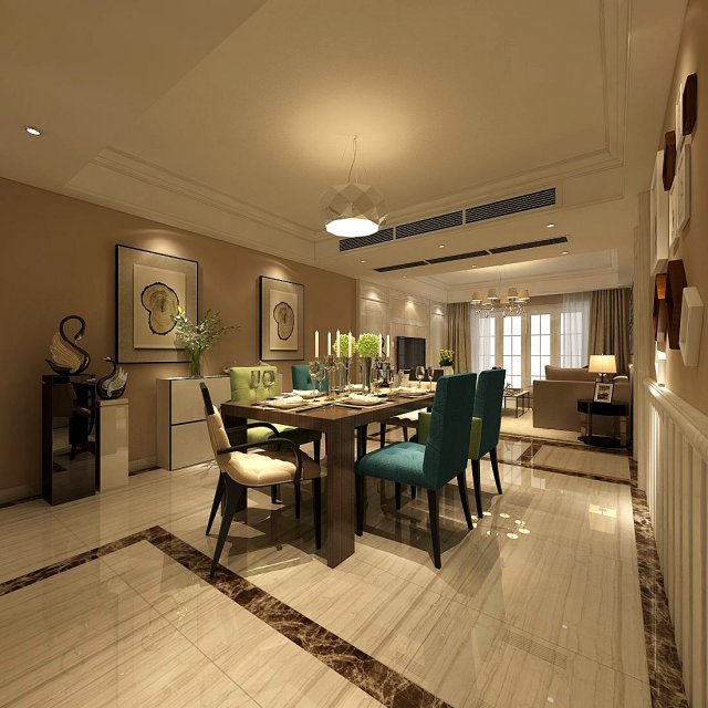 family - kitchen - restaurant 96 3D Model .c4d .max .obj .3ds .fbx .stl .blend 