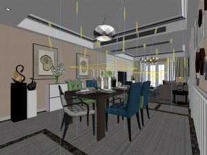 family - kitchen - restaurant 96 3D Model