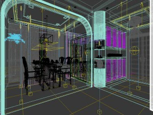 family - kitchen - restaurant 97 3D Model