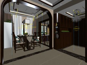 family - kitchen - restaurant 97 3D Model