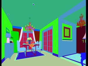 family - kitchen - restaurant 98 Model 3D