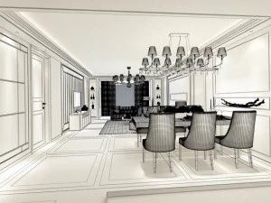family - kitchen - restaurant 103 3D Model