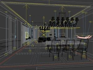 family - kitchen - restaurant 103 3D Model