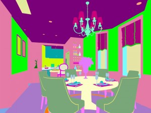 family - kitchen - restaurant 104 Modello 3D