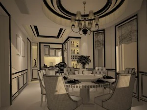 family - kitchen - restaurant 104 3D Model