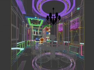family - kitchen - restaurant 104 Modello 3D