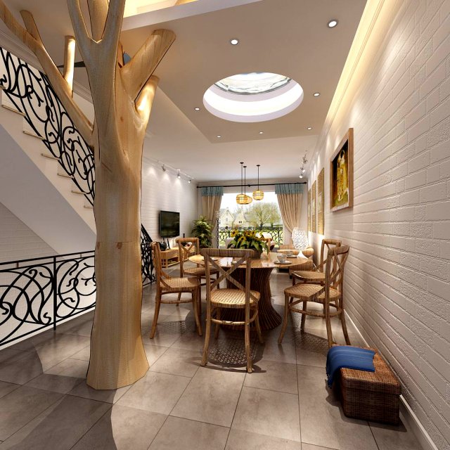 family - kitchen - restaurant 107 Modelo 3D .c4d .max .obj .3ds .fbx .stl .blend 