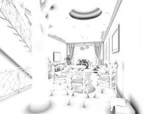 family - kitchen - restaurant 107 Modelo 3D