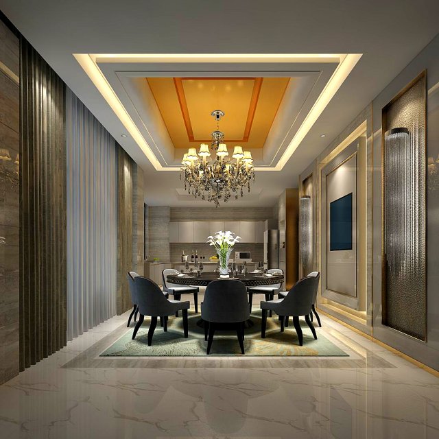 family - kitchen - restaurant 108 Model 3D .c4d .max .obj .3ds .fbx .stl .blend 