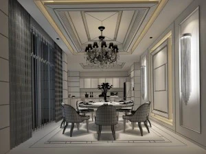 family - kitchen - restaurant 108 3D Model