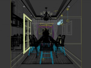 family - kitchen - restaurant 109 3Dモデル