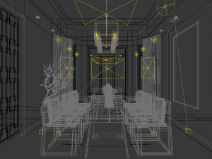 family - kitchen - restaurant 111 3D Model