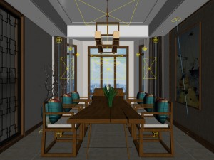 family - kitchen - restaurant 111 3D Model