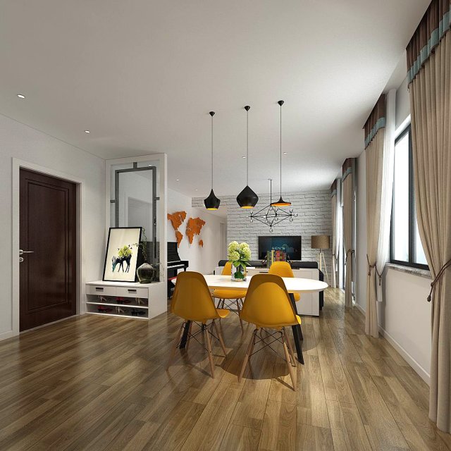 family - kitchen - restaurant 114 3D-Modell .c4d .max .obj .3ds .fbx .stl .blend 