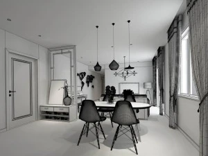 family - kitchen - restaurant 114 3D Model