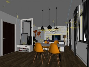 family - kitchen - restaurant 114 3D-Modell