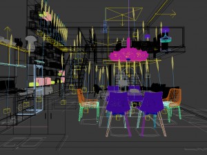 family - kitchen - restaurant 115 3D Model