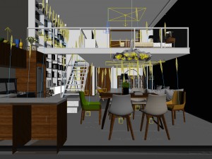 family - kitchen - restaurant 115 3D Model