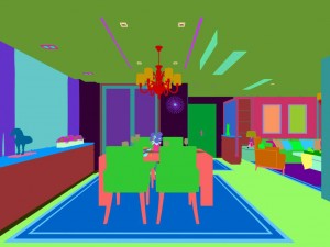 family - kitchen - restaurant 116 Modèle 3D