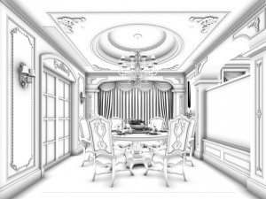 family - kitchen - restaurant 118 3D 模型