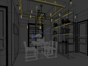 family - kitchen - restaurant 119 3D मॉडल
