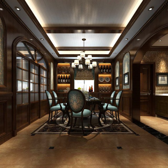 family - kitchen - restaurant 120 3D मॉडल .c4d .max .obj .3ds .fbx .stl .blend 