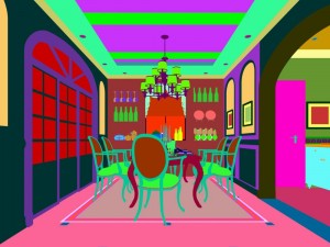 family - kitchen - restaurant 120 3D मॉडल