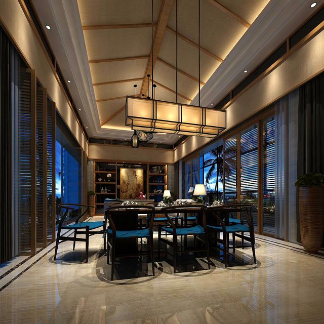 family - kitchen - restaurant 121 Modelo 3D .c4d .max .obj .3ds .fbx .stl .blend 
