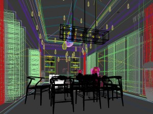family - kitchen - restaurant 121 Modelo 3D