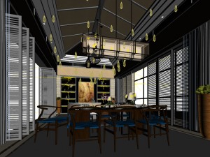 family - kitchen - restaurant 121 Modelo 3D