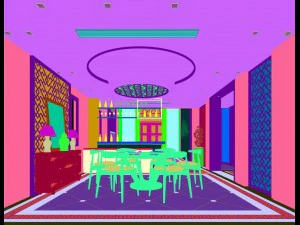 family - kitchen - restaurant 122 3D Model