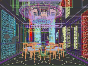 family - kitchen - restaurant 122 3D Model
