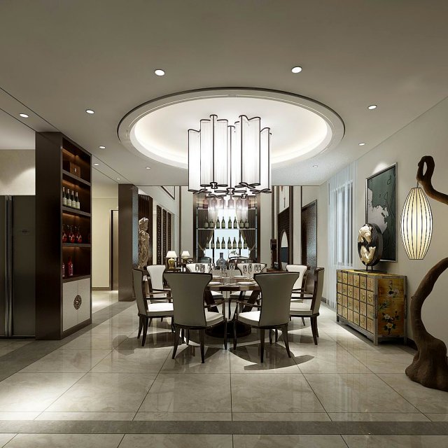 family - kitchen - restaurant 124 Modelo 3D .c4d .max .obj .3ds .fbx .stl .blend 