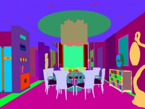 family - kitchen - restaurant 124 Modelo 3D
