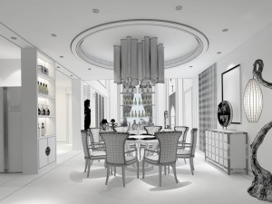 family - kitchen - restaurant 124 Modelo 3D