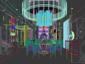 family - kitchen - restaurant 124 Modelo 3D