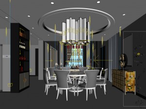 family - kitchen - restaurant 124 Modelo 3D