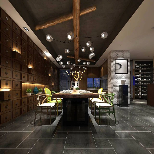 family - kitchen - restaurant 125 3D Model .c4d .max .obj .3ds .fbx .stl .blend 