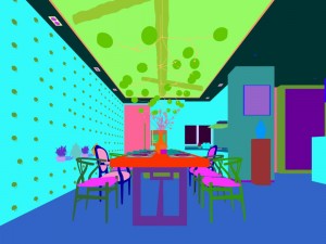 family - kitchen - restaurant 125 Model 3D
