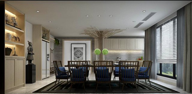family - kitchen - restaurant 126 3D Model .c4d .max .obj .3ds .fbx .stl .blend 