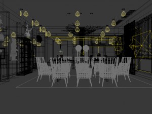family - kitchen - restaurant 126 3D Model