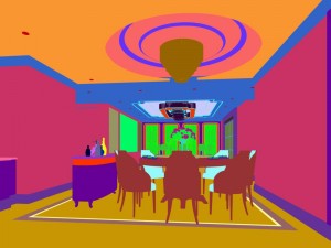 family - kitchen - restaurant 128 3D Modell