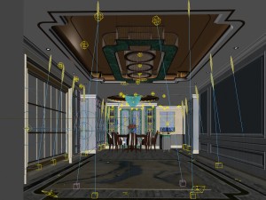 family - kitchen - restaurant 128 3D Modell