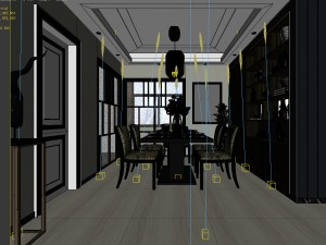 family - kitchen - restaurant 129 Modelo 3D