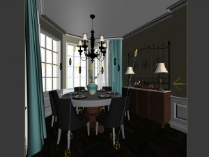 family - kitchen - restaurant 131 3D Model
