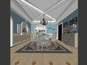 family - kitchen - restaurant 132 3D 모델