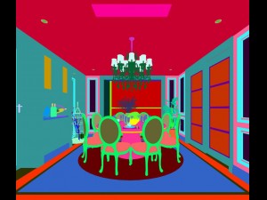 family - kitchen - restaurant 134 3D-Modell