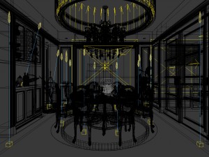 family - kitchen - restaurant 134 3D-Modell